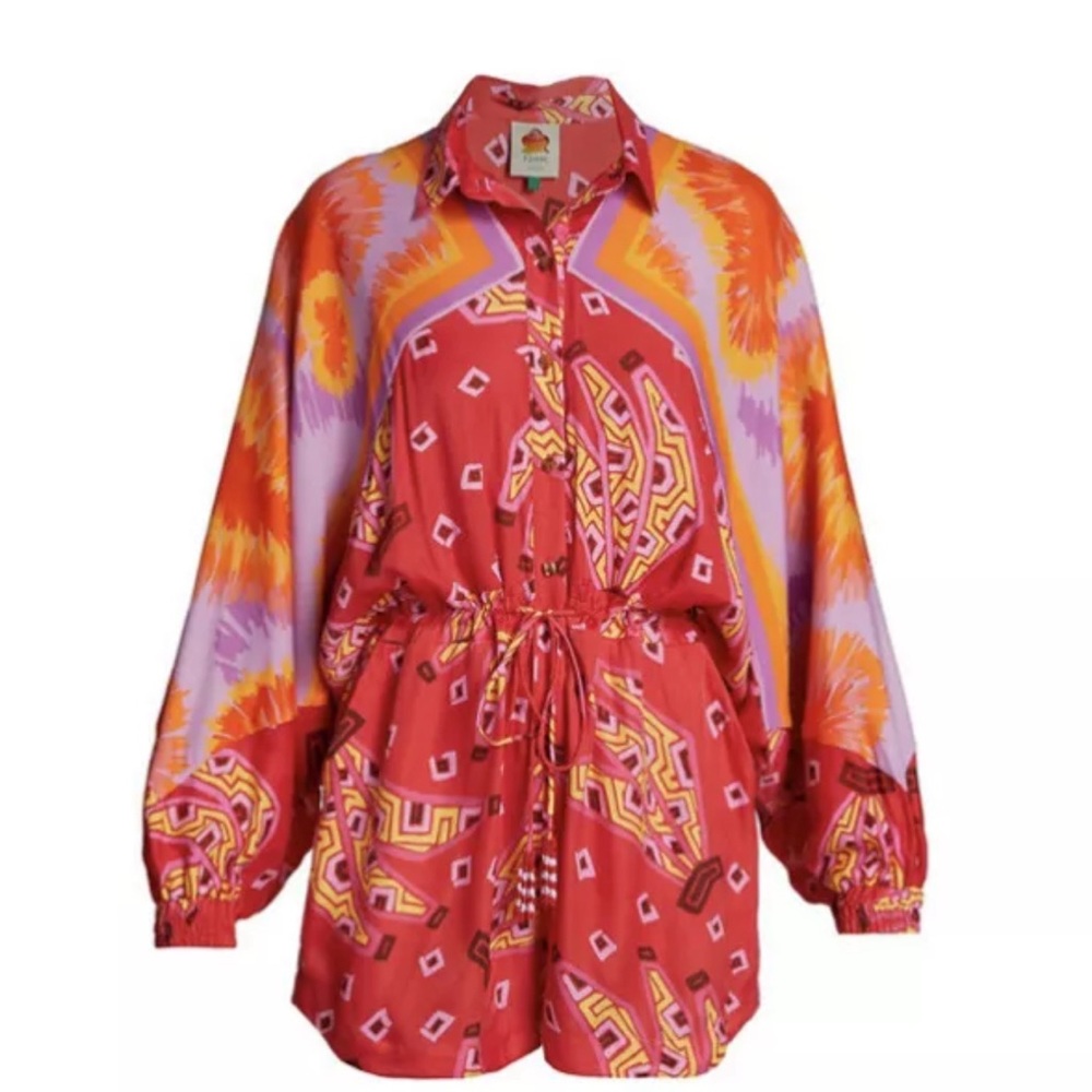 Farn Rio silky Romper sz S $295.